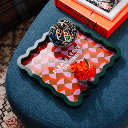Leave by Nine Large Lacquer Tray - Hosted by Kelly Gaudreau