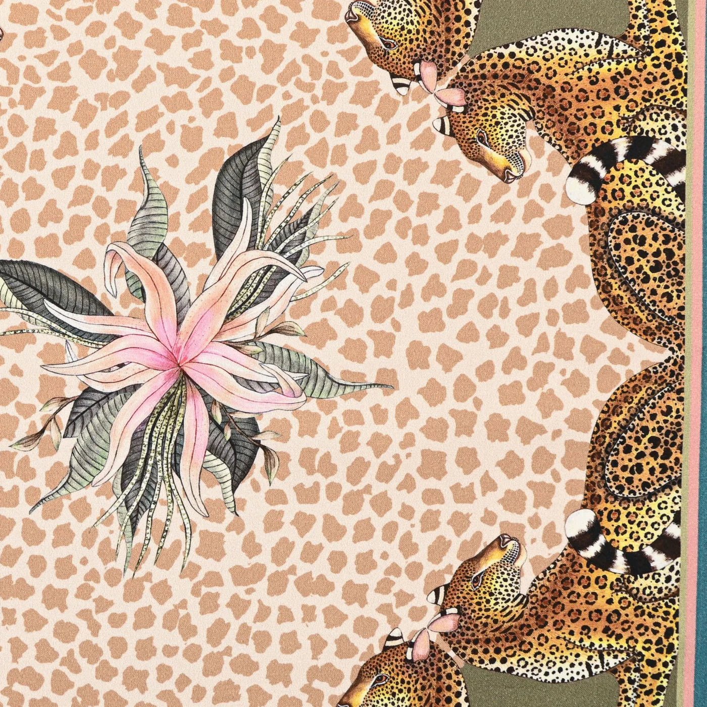 Leopard Lily Napkins in Stone - Set of 2 - Hosted by Kelly Gaudreau