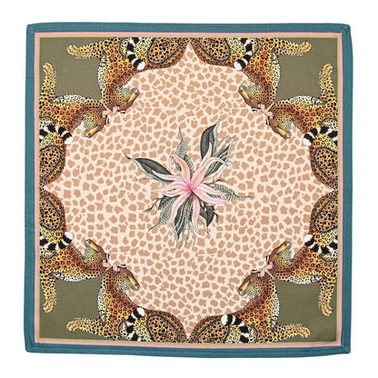 Leopard Lily Napkins in Stone - Set of 2 - Hosted by Kelly Gaudreau