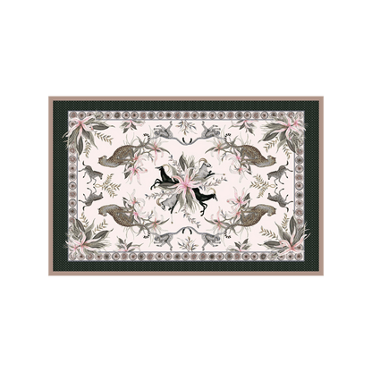 Leopard Lily Tablecloth in Safari Stone - Hosted by Kelly Gaudreau