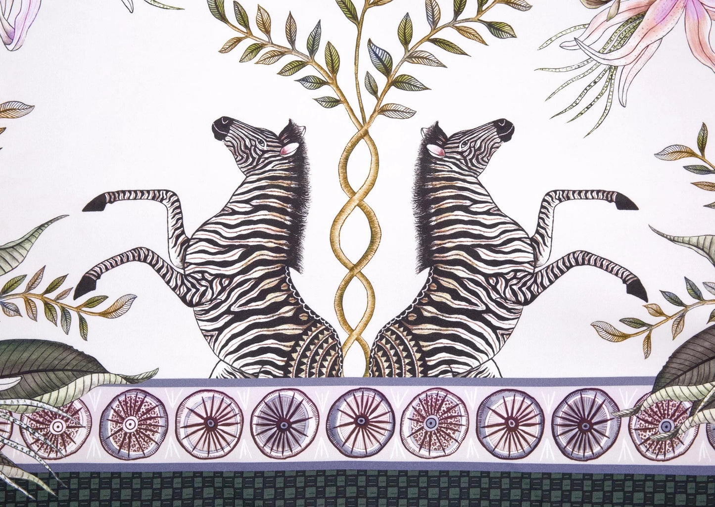 Leopard Lily Tablecloth in Safari Stone - Hosted by Kelly Gaudreau