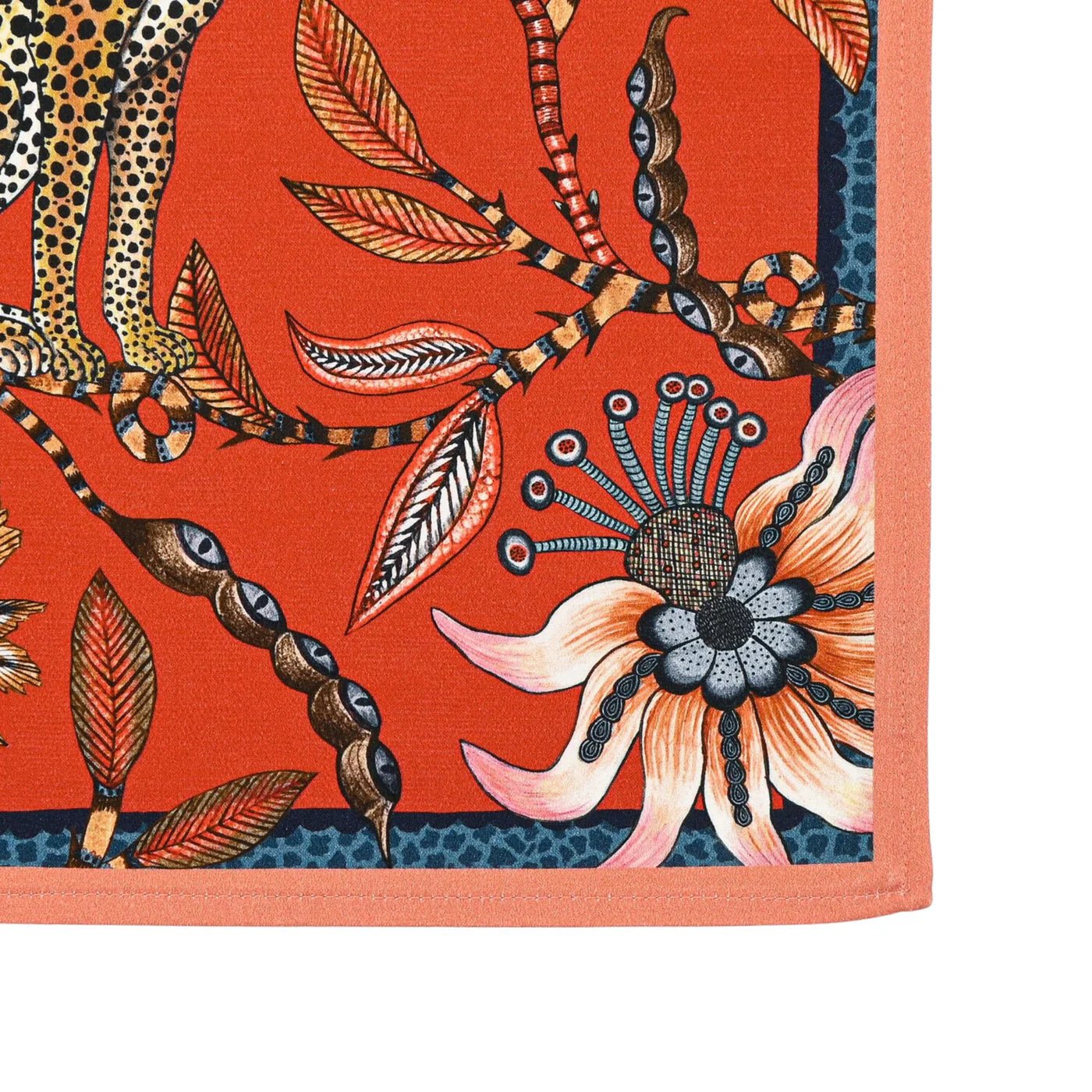 Leopard Napkins in Royal Red - Set of 2 - Hosted by Kelly Gaudreau