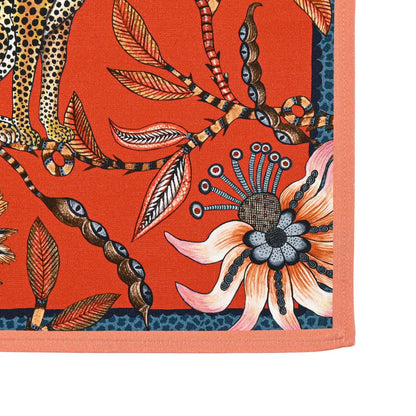 Leopard Napkins in Royal Red - Set of 2 - Hosted by Kelly Gaudreau