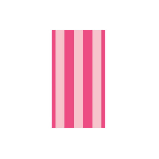 Light and Haute Pink Signature Cabana Stripe Guest Towel - Hosted by Kelly Gaudreau