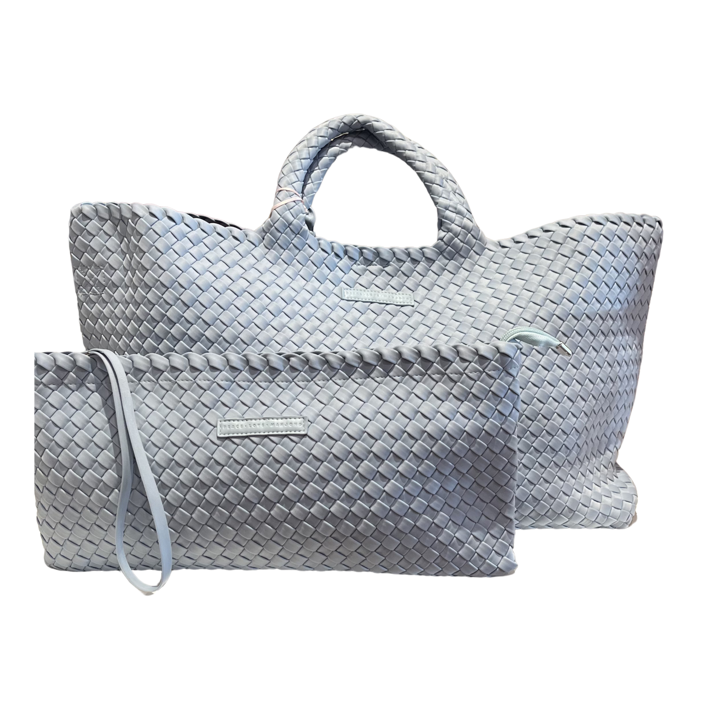 Woven Mahjong Carryall Bag with Tile Pouch