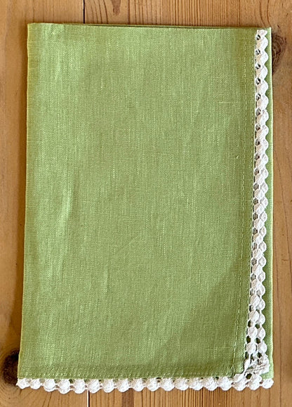 Linen Napkin in Lime - Set of 4 - Hosted by Kelly Gaudreau
