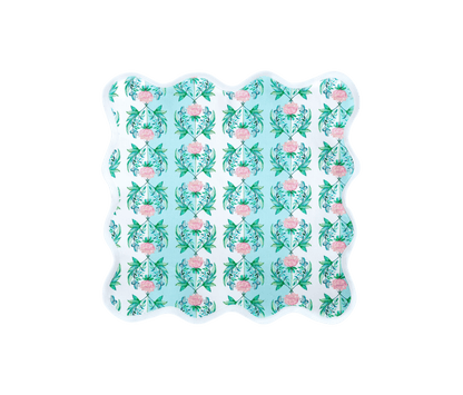 Linen Scalloped Placemat in Garden Rose - Set of 4 - Hosted by Kelly Gaudreau