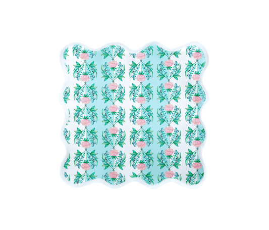 Linen Scalloped Placemat in Garden Rose - Set of 4 - Hosted by Kelly Gaudreau