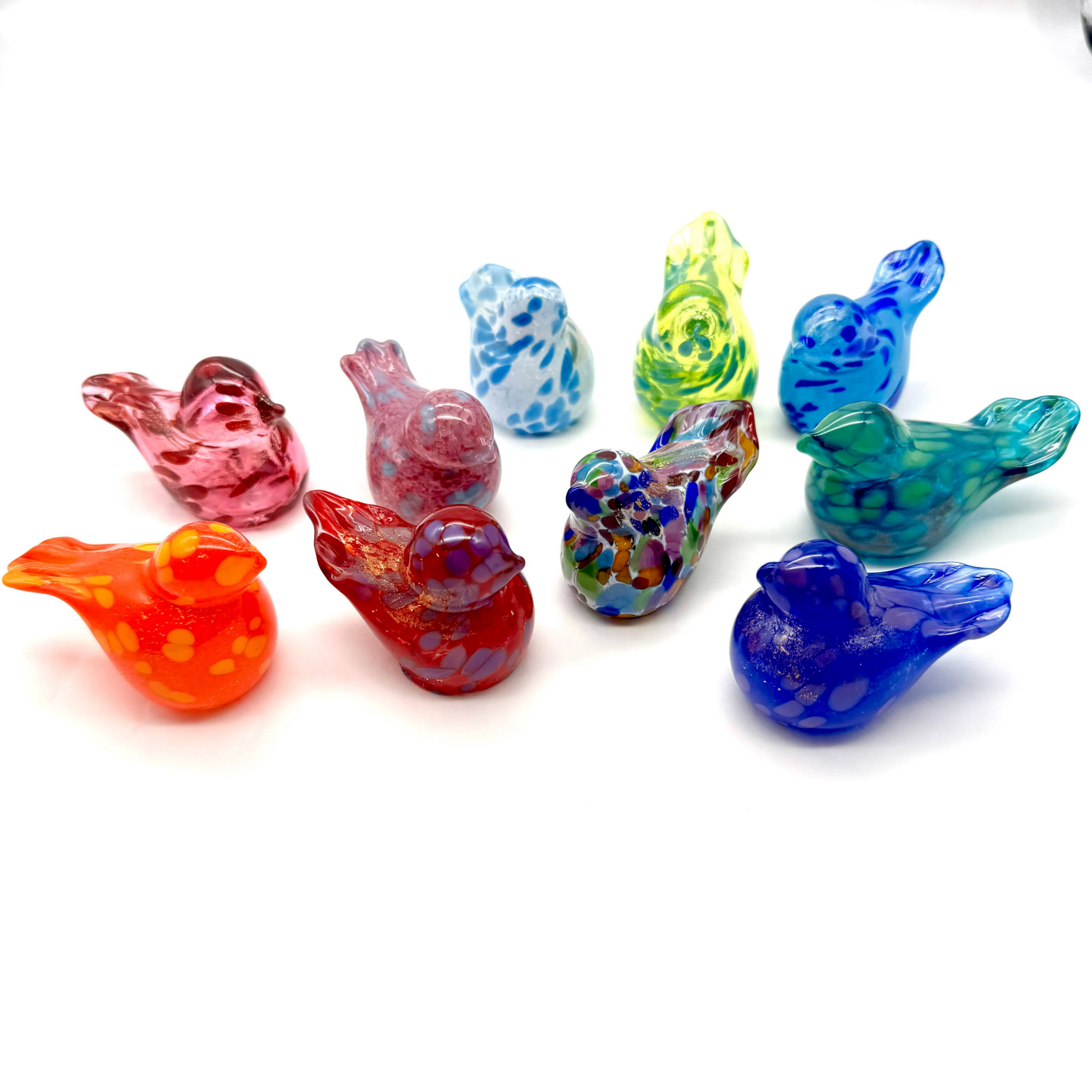 Little Bird of Inspiration Blown Glass Figurine - Hosted by Kelly Gaudreau