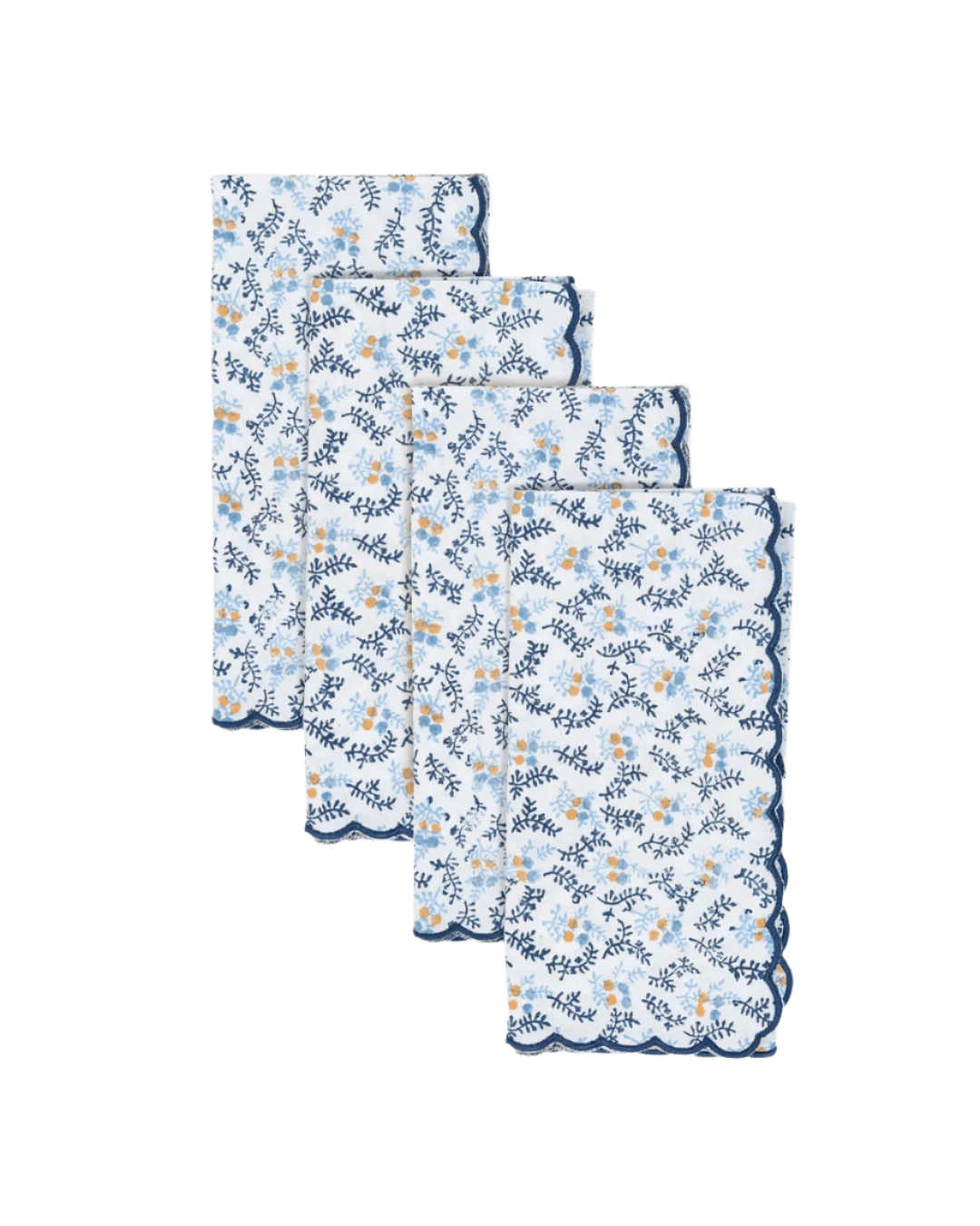 Little Flower Napkins in Blue Set of 4 - Hosted by Kelly Gaudreau