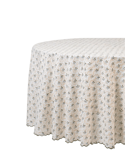 Little Flower Tablecloth in Green - Hosted by Kelly Gaudreau