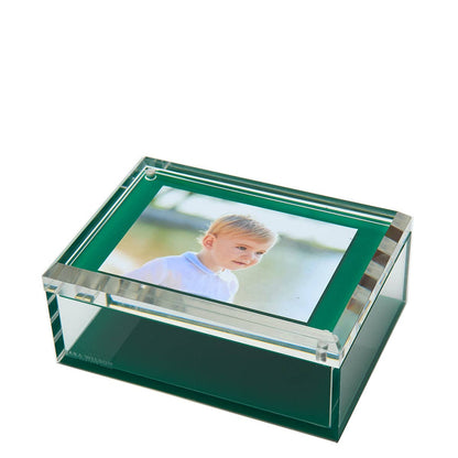 Lucite Photo Box in Green - Hosted by Kelly Gaudreau