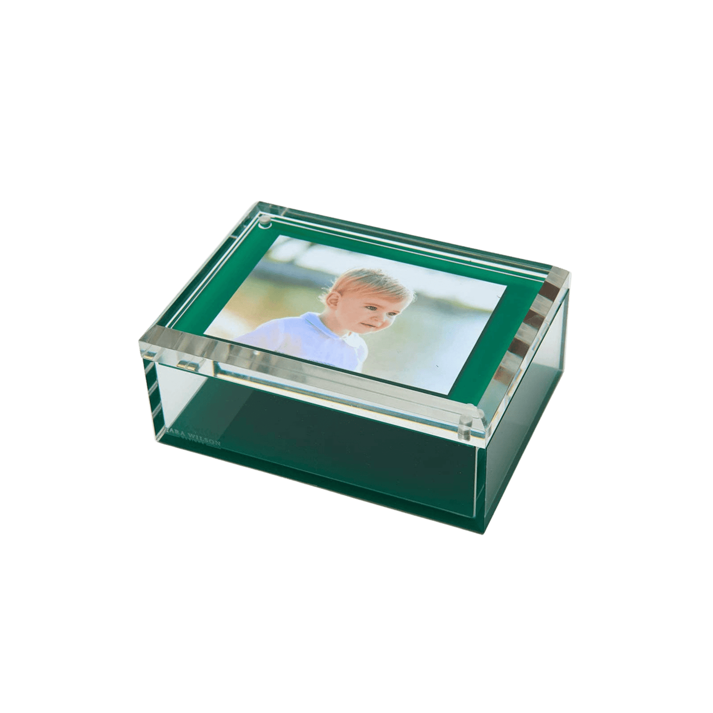 Lucite Photo Box in Green - Hosted by Kelly Gaudreau