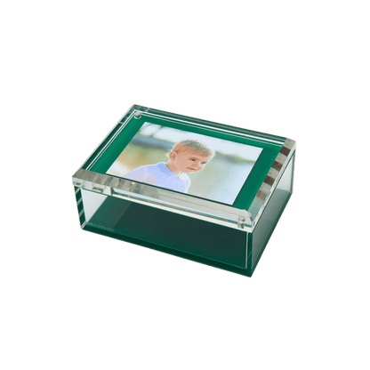 Lucite Photo Box in Green - Hosted by Kelly Gaudreau