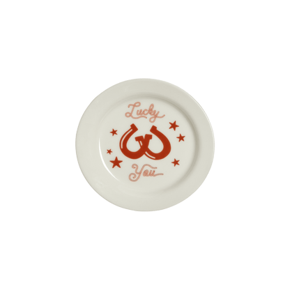 Lucky You 4.25" Plate - Hosted by Kelly Gaudreau