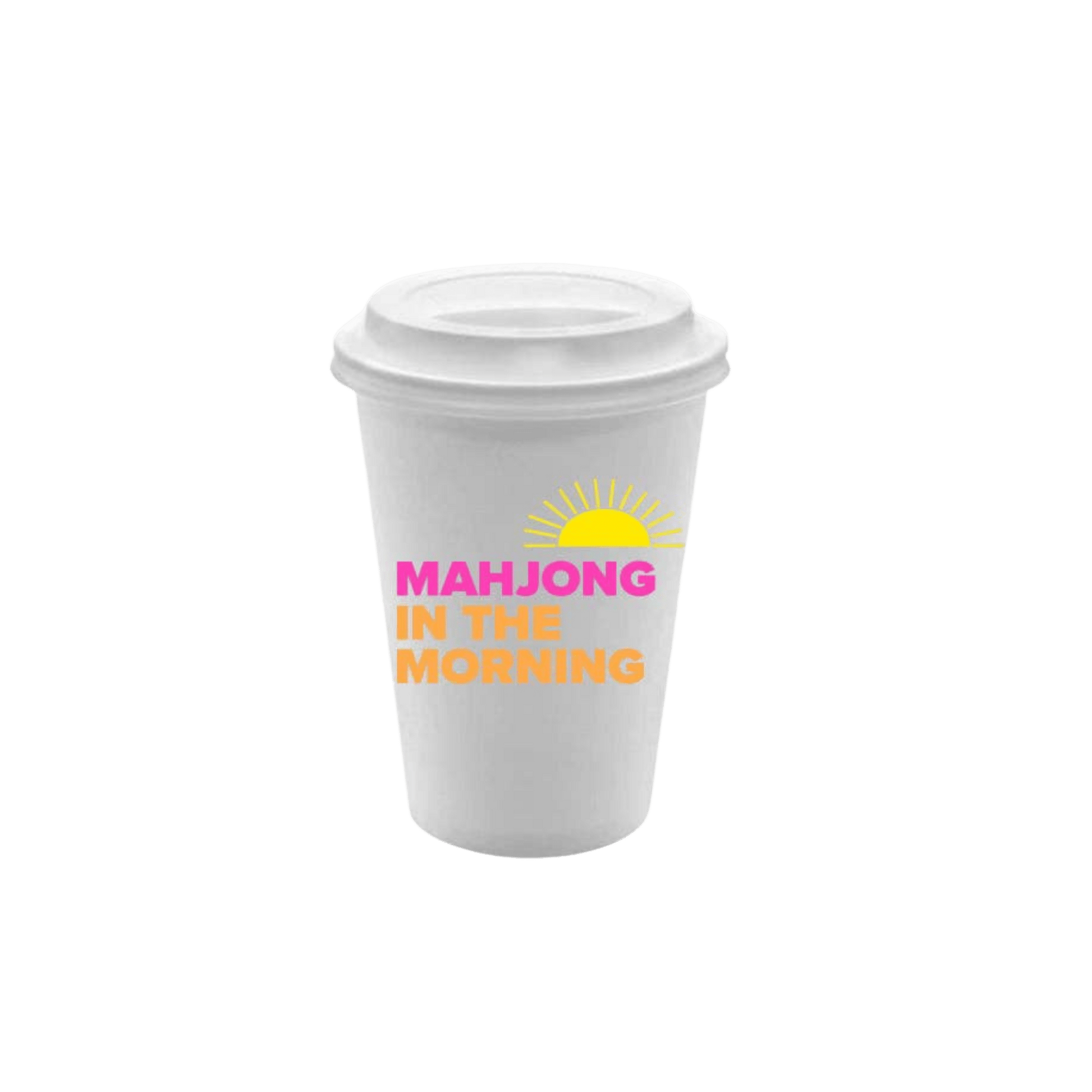 "Mahjong in the Morning" Paper Coffee Cups - Hosted by Kelly Gaudreau