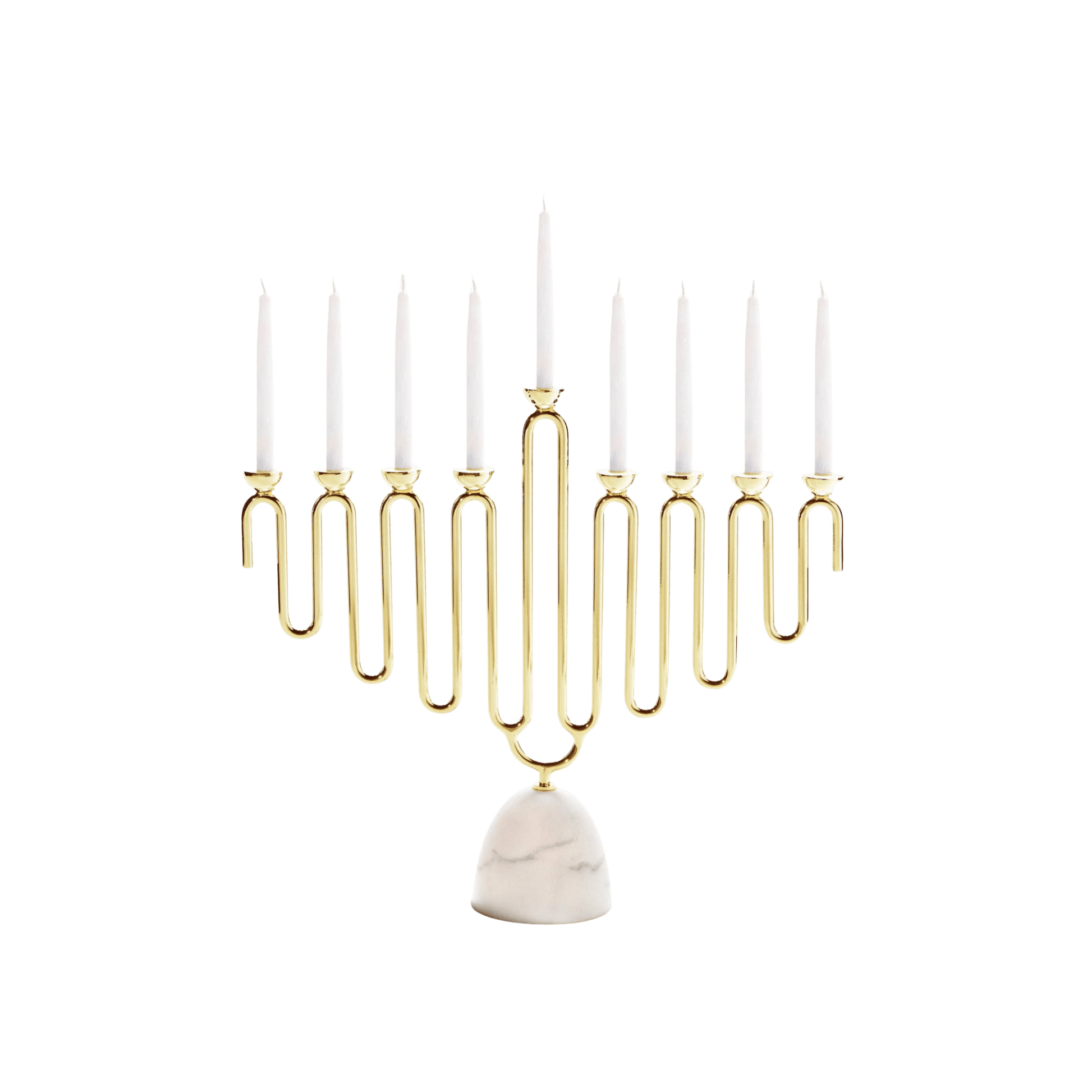 Marble & Gold Coluna Menorah - Hosted by Kelly Gaudreau