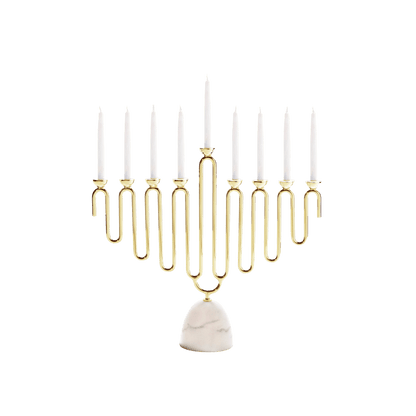 Marble & Gold Coluna Menorah - Hosted by Kelly Gaudreau