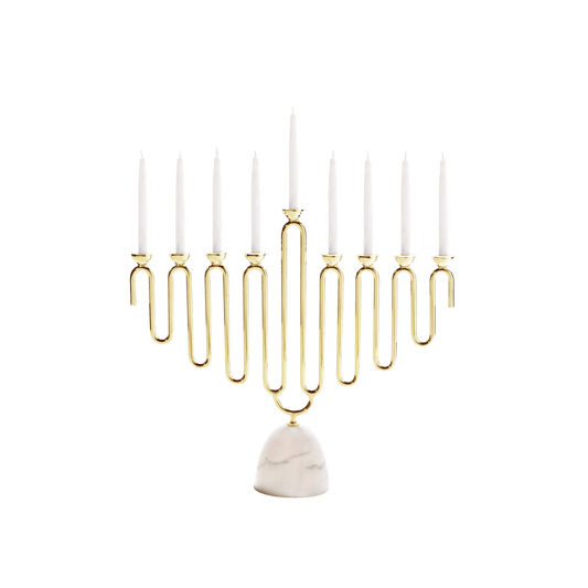 Marble & Gold Coluna Menorah - Hosted by Kelly Gaudreau