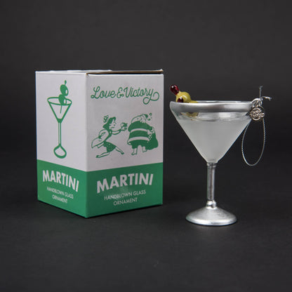 Martini Cocktail Holiday Ornament Christmas Decor - Hosted by Kelly Gaudreau