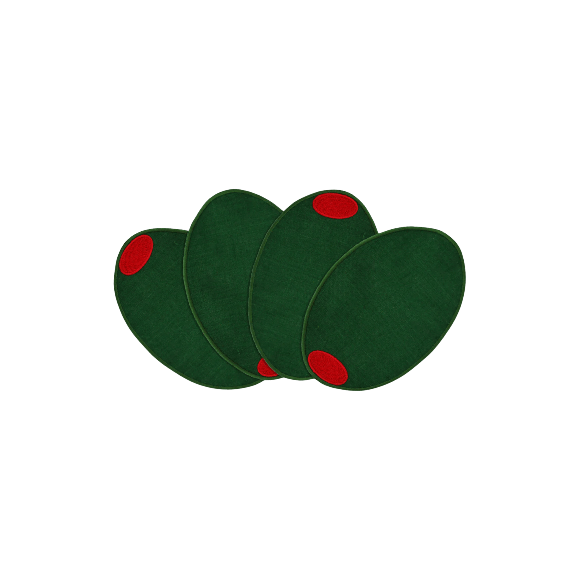 Martini Olive Cocktail Napkins - Set of 4 - Hosted by Kelly Gaudreau