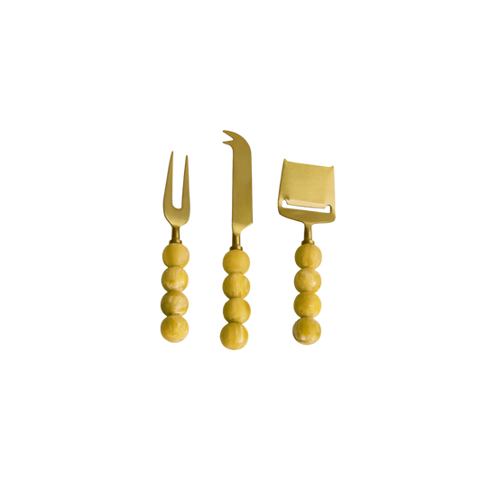 Resin Sorbet Cheese Knives - Set of 3