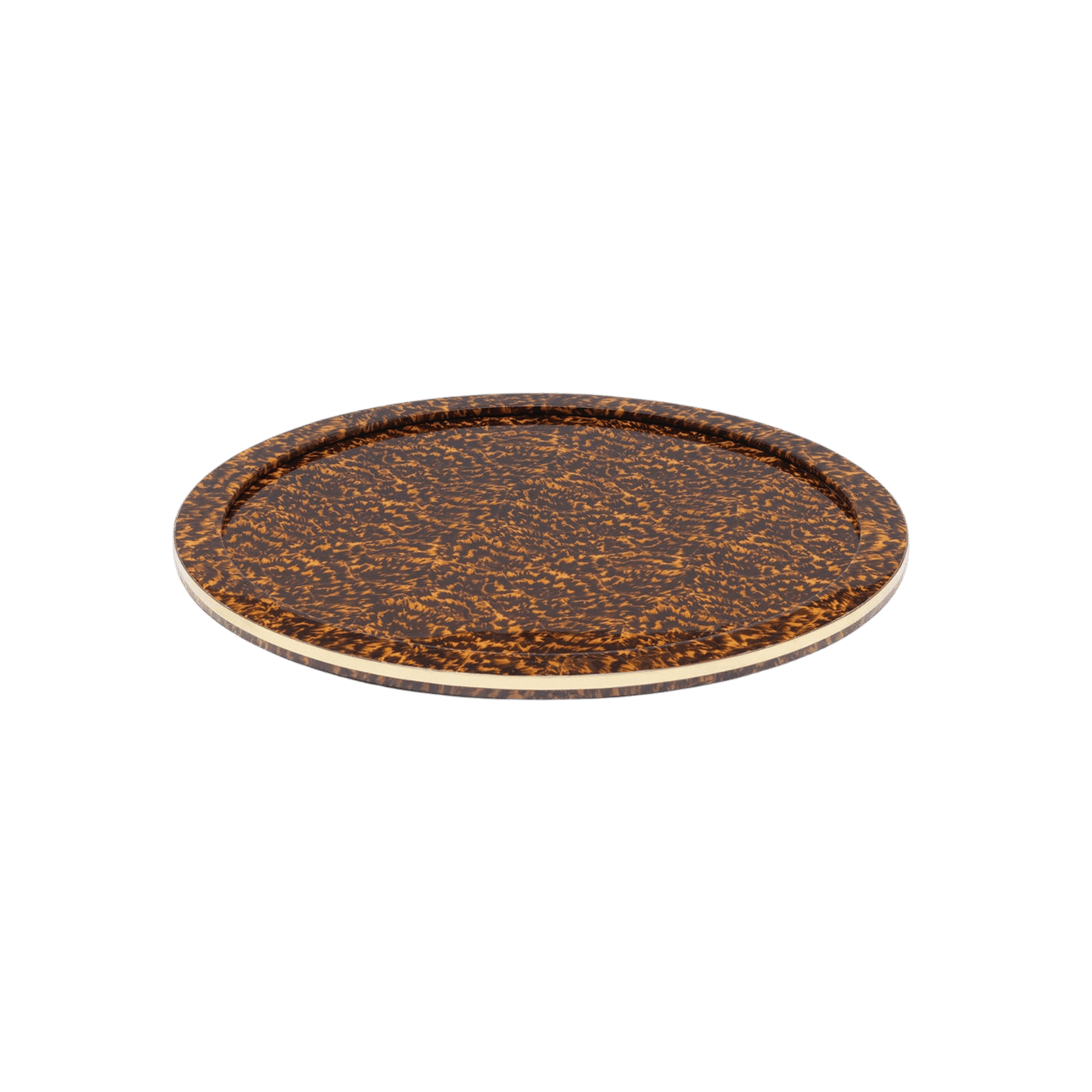 Maximilian Faux Tortoise/Gold Tray - Hosted by Kelly Gaudreau