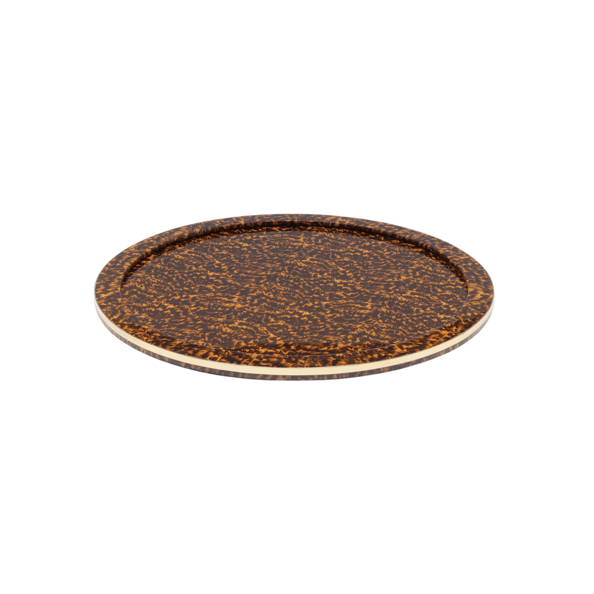 Maximilian Faux Tortoise/Gold Tray - Hosted by Kelly Gaudreau