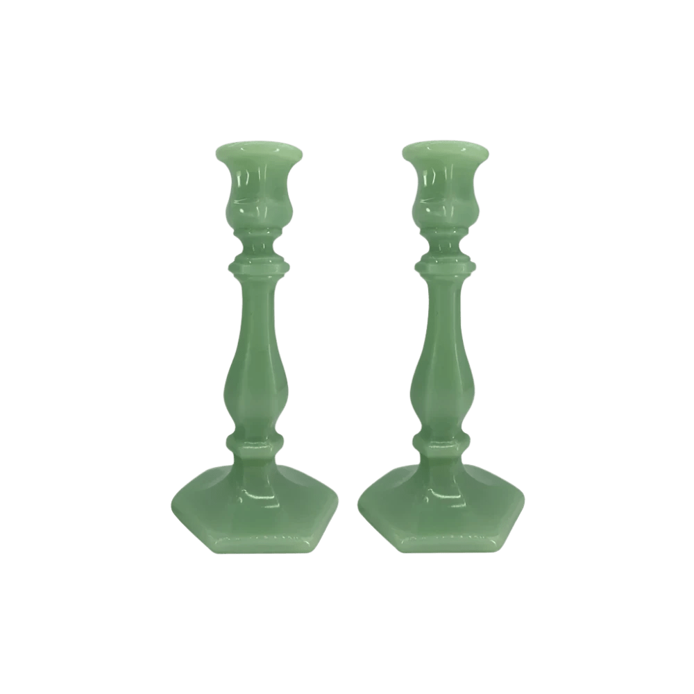 Meloshka green candle holder Set of 2 - Hosted by Kelly Gaudreau
