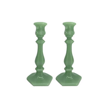 Meloshka green candle holder Set of 2 - Hosted by Kelly Gaudreau