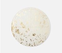 Miriam White/Gold Speckle Placemat - Set Of 2 - Hosted by Kelly Gaudreau