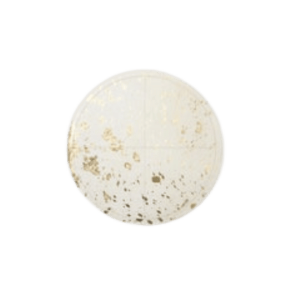 Miriam White/Gold Speckle Placemat - Set Of 2 - Hosted by Kelly Gaudreau