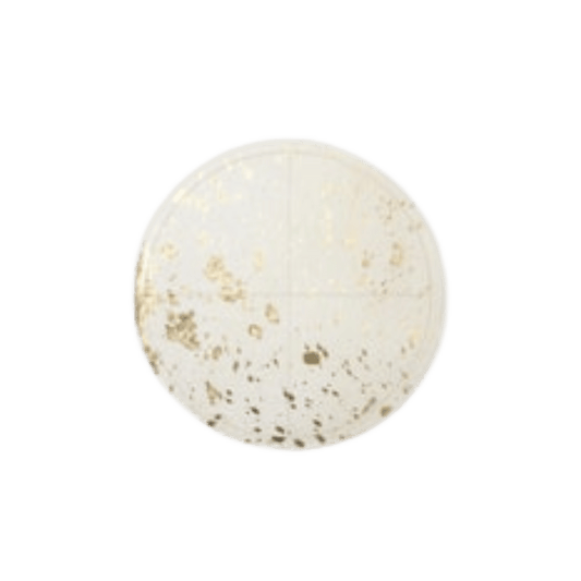 Miriam White/Gold Speckle Placemat - Set Of 2 - Hosted by Kelly Gaudreau