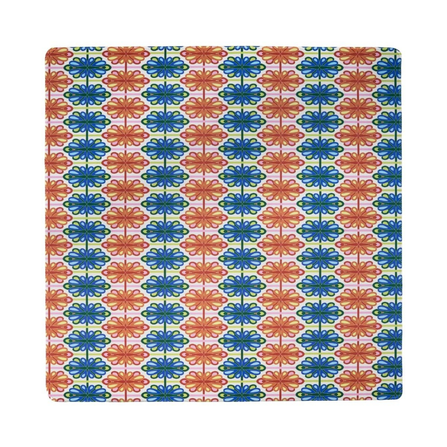 Mod Bird Bam & Plaid Double - Sided Mahjong Mat - Hosted by Kelly Gaudreau