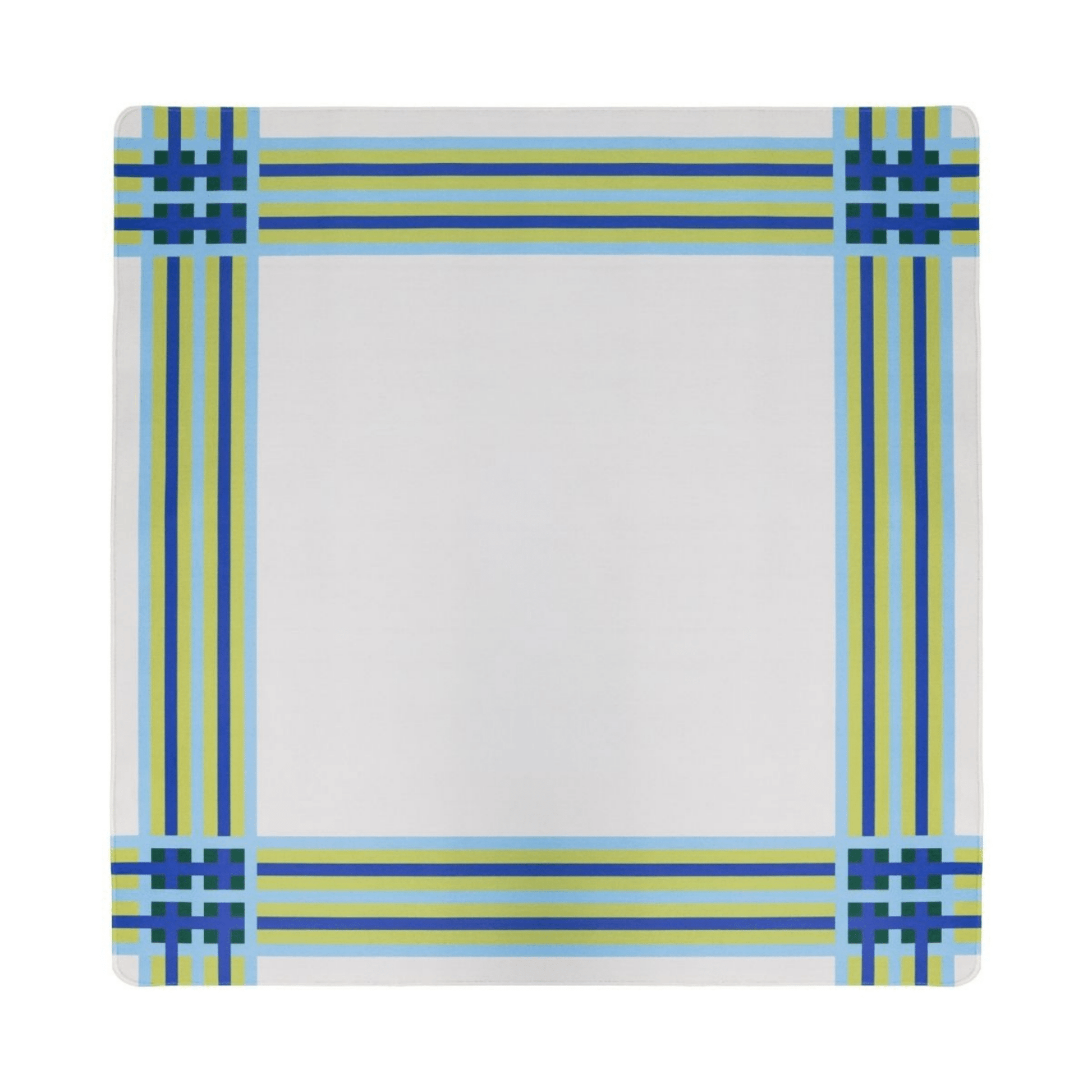Mod Bird Bam & Plaid Double - Sided Mahjong Mat - Hosted by Kelly Gaudreau