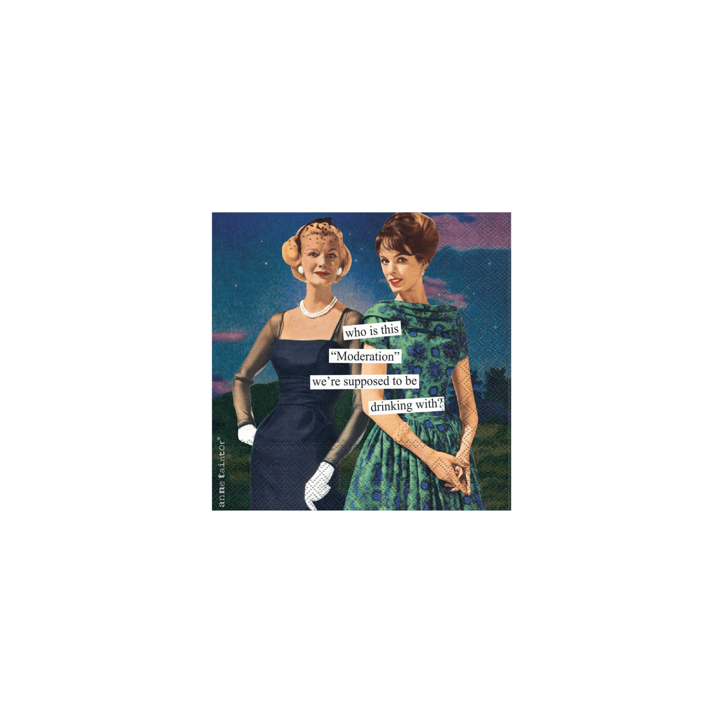 Moderation Paper Cocktail Napkins - Set of 20 - Hosted by Kelly Gaudreau