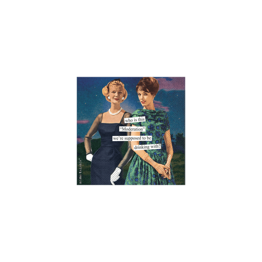 Moderation Paper Cocktail Napkins - Set of 20 - Hosted by Kelly Gaudreau