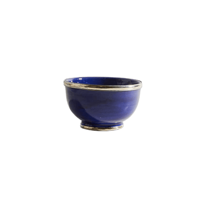Moroccan Glazed Bowl with Berber Silver Trim - Hosted by Kelly Gaudreau
