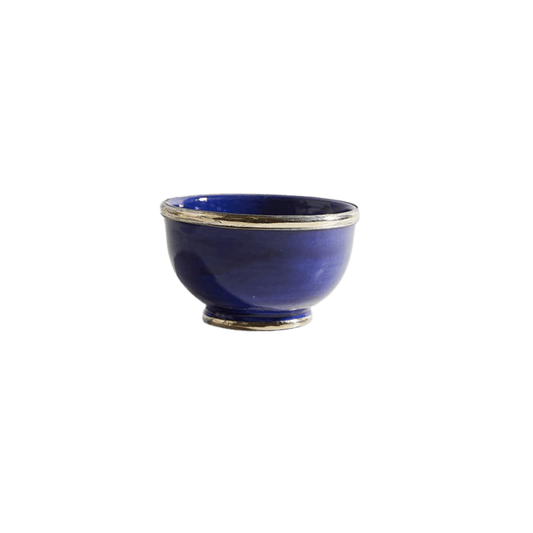 Moroccan Glazed Bowl with Berber Silver Trim - Hosted by Kelly Gaudreau