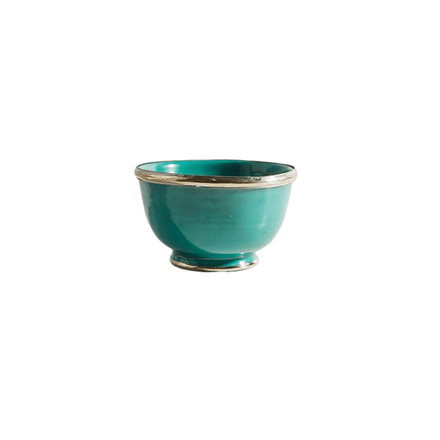 Moroccan Glazed Bowl with Berber Silver Trim - Hosted by Kelly Gaudreau