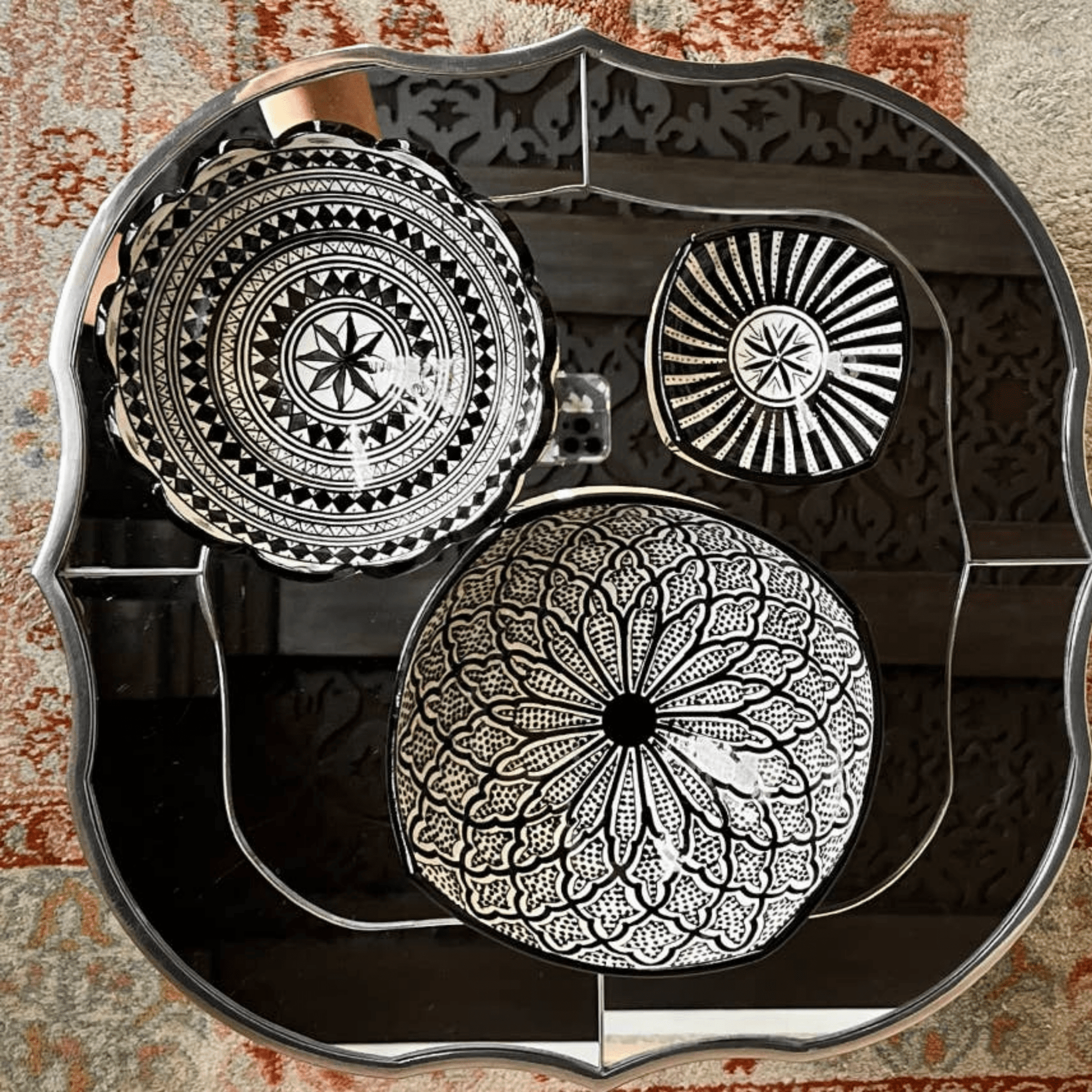 Moroccan Safi Ceramic Nesting Bowls - Set of 3 - Hosted by Kelly Gaudreau