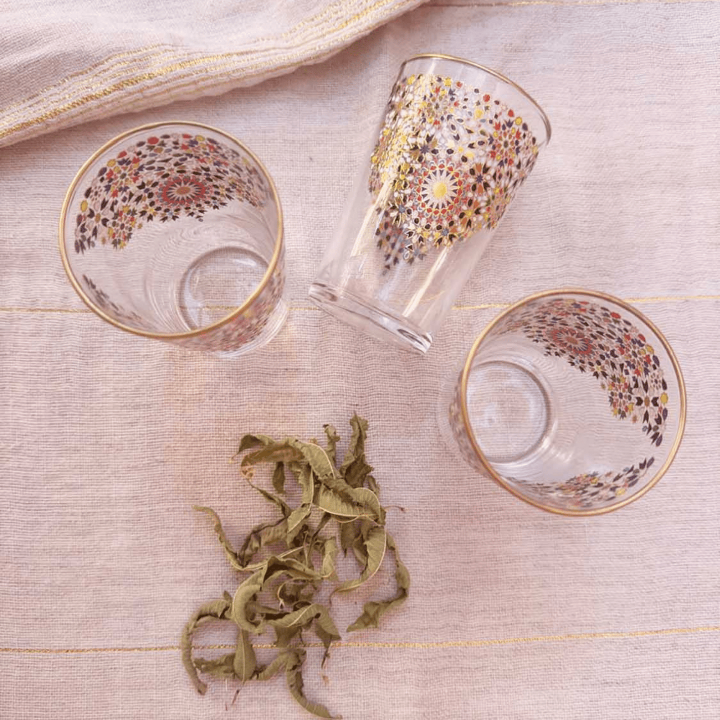 Mosaic Tea Glasses - Set of 6 - Hosted by Kelly Gaudreau