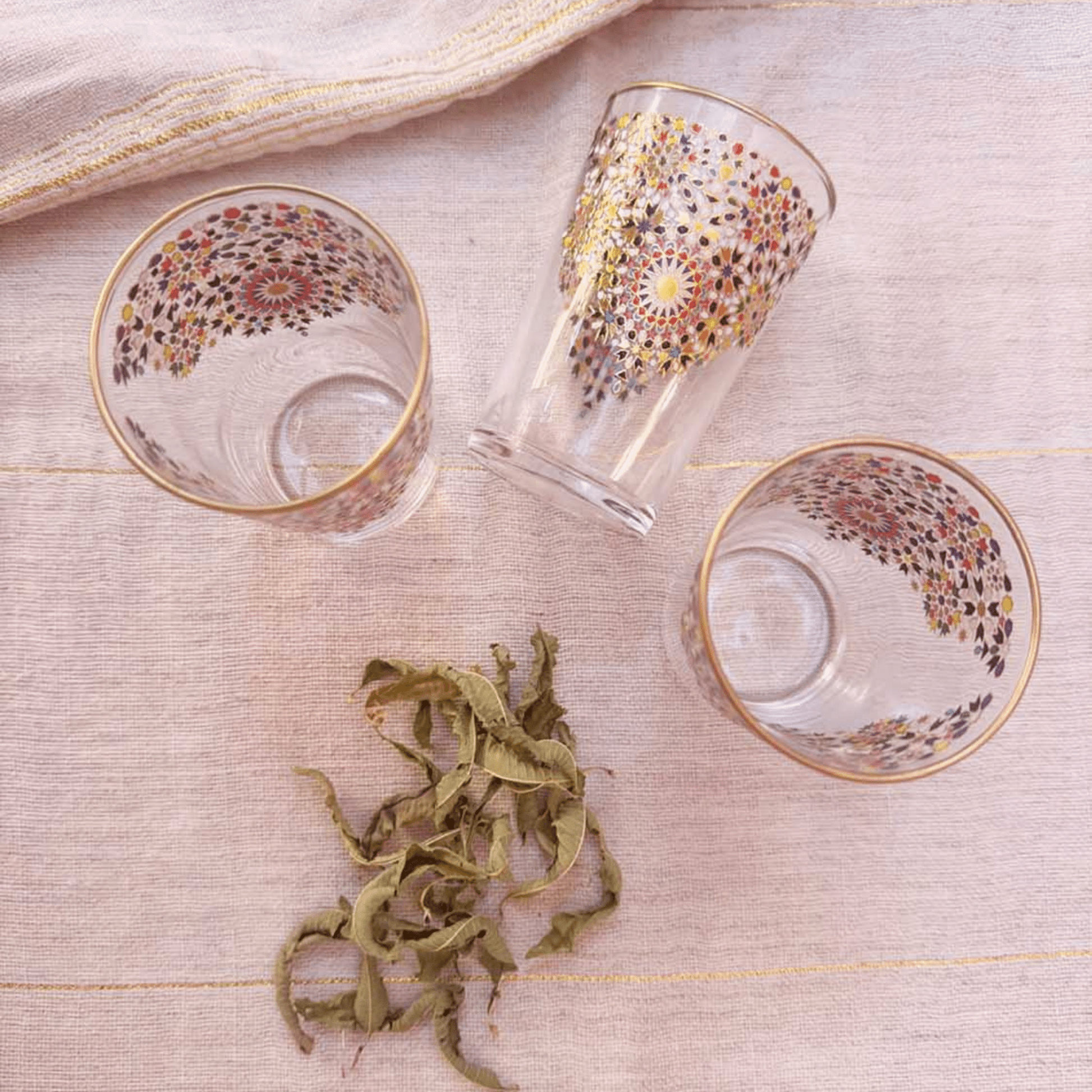 Mosaic Tea Glasses - Set of 6 - Hosted by Kelly Gaudreau