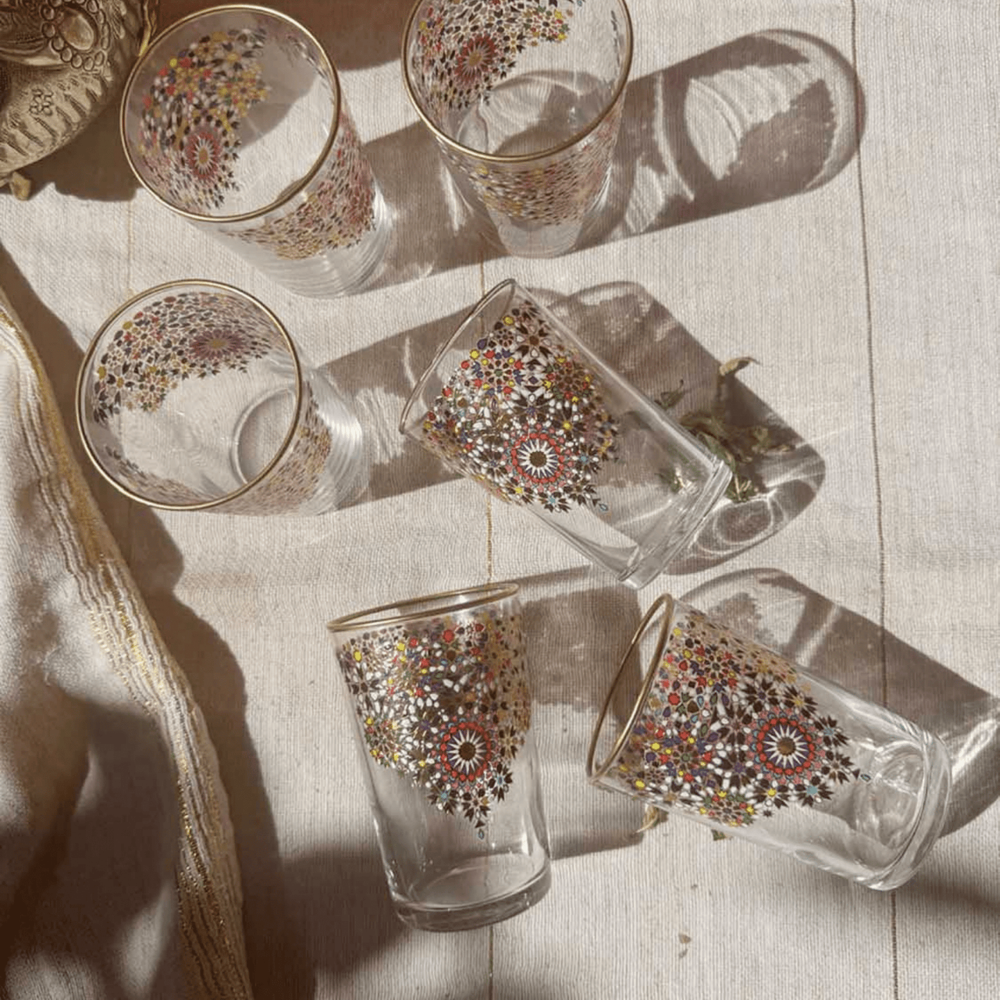 Mosaic Tea Glasses - Set of 6 - Hosted by Kelly Gaudreau