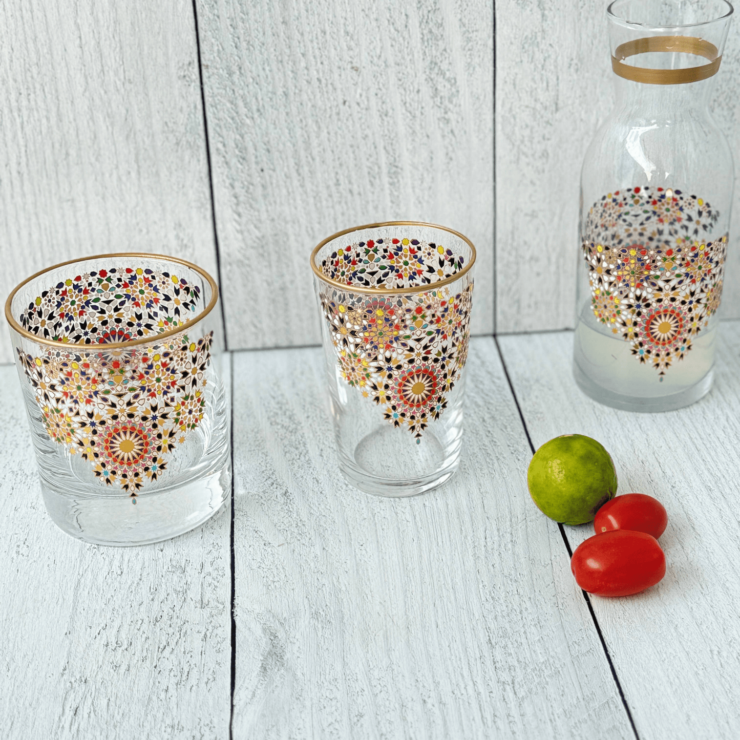 Mosaic Tea Glasses - Set of 6 - Hosted by Kelly Gaudreau