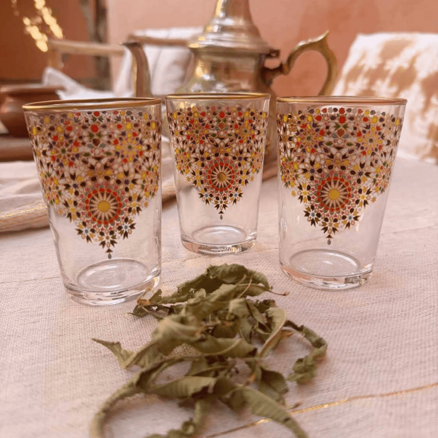 Mosaic Tea Glasses - Set of 6 - Hosted by Kelly Gaudreau