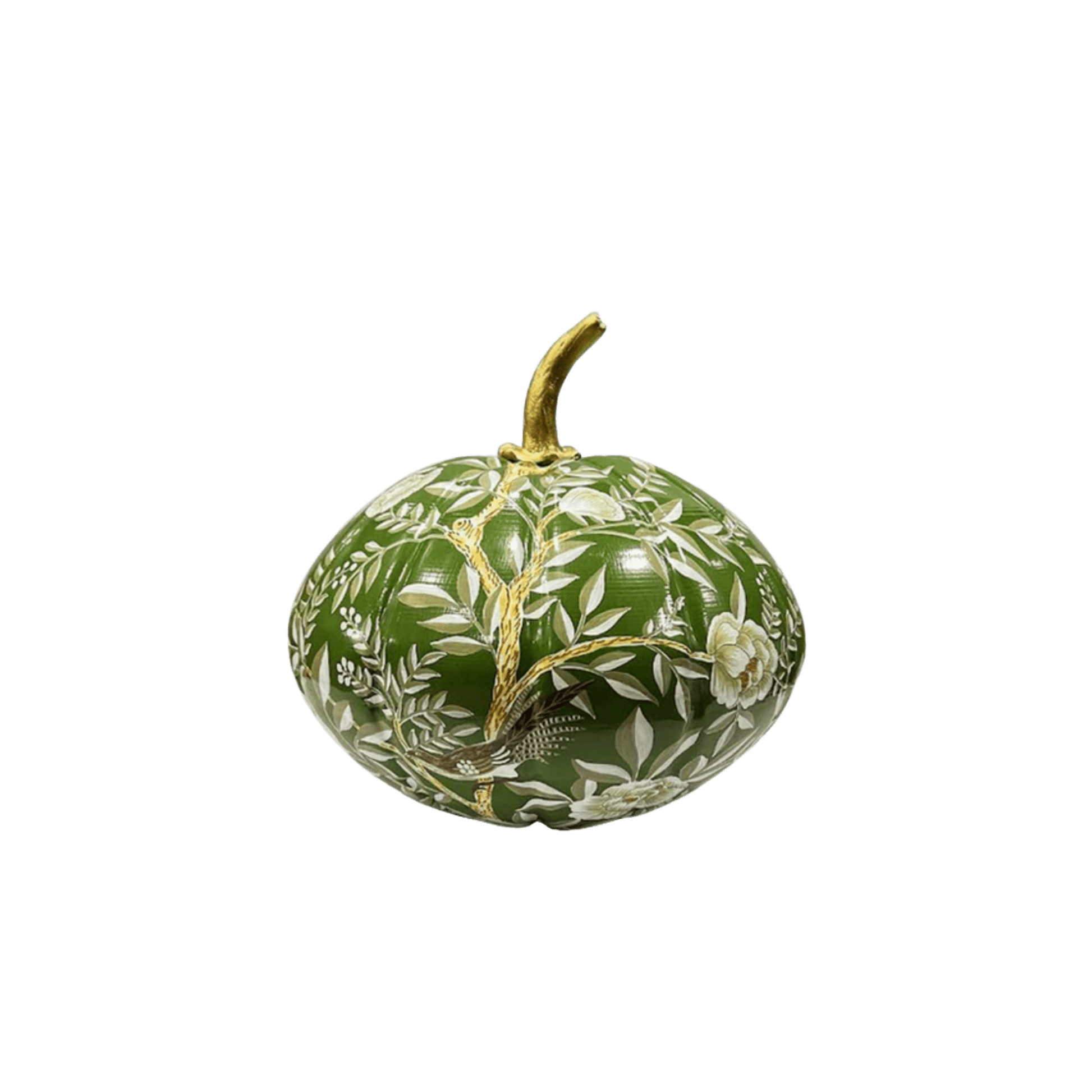 Moss Green Chinoiserie Pumpkin - Hosted by Kelly Gaudreau