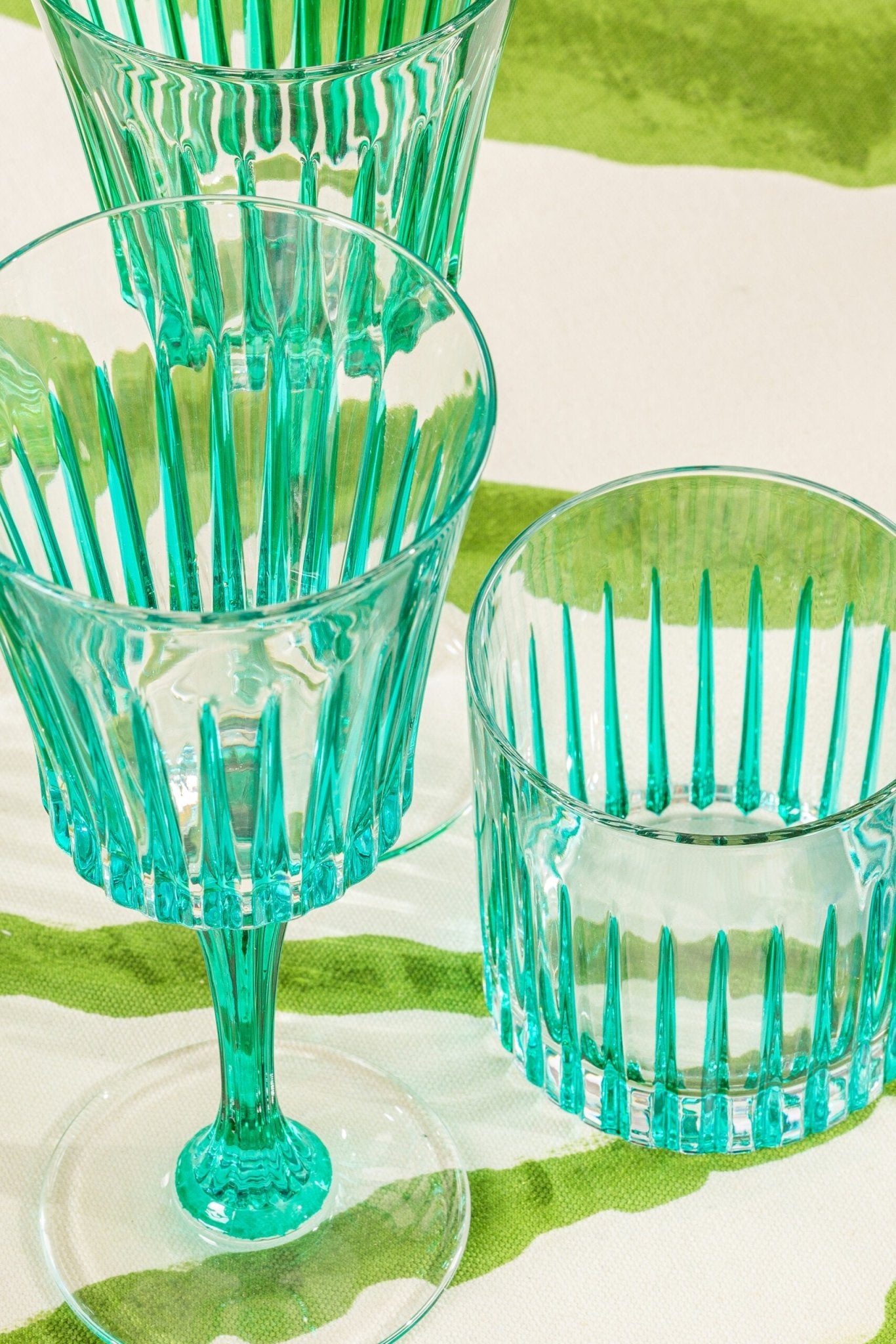 Murano Stemware in Teal - Set of 4 - Hosted by Kelly Gaudreau