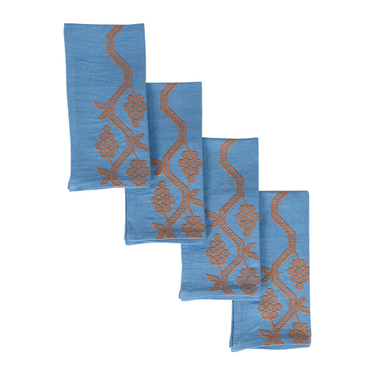 Napa Napkins (Blue) (set of 4) - Hosted by Kelly Gaudreau