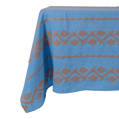 Napa Tablecloth in Blue - Hosted by Kelly Gaudreau